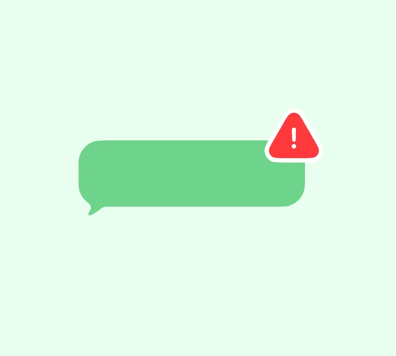 A review notification with a warning badge