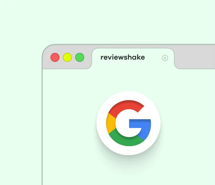 A Google review card